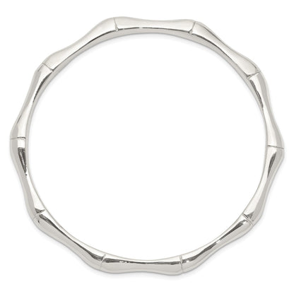 Sterling Silver Polished Slip-On Bangle