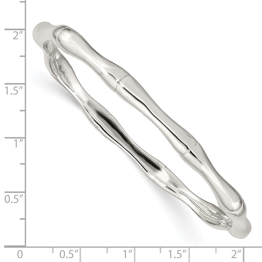Sterling Silver Polished Slip-On Bangle