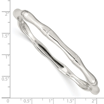 Sterling Silver Polished Slip-On Bangle