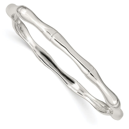 Sterling Silver Polished Slip-On Bangle
