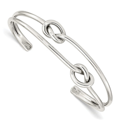 Sterling Silver Knot Bangle