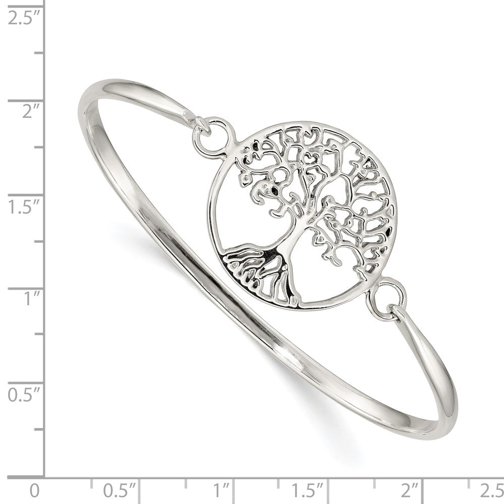 Sterling Silver Tree Of Life Bangle