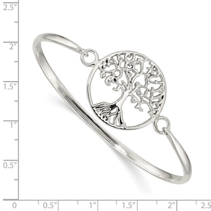 Sterling Silver Tree Of Life Bangle