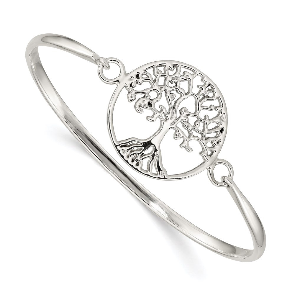 Sterling Silver Tree Of Life Bangle