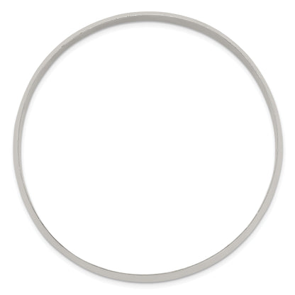 Sterling Silver 6.25mm Solid Polished Plain Slip-On Bangle Bracelet