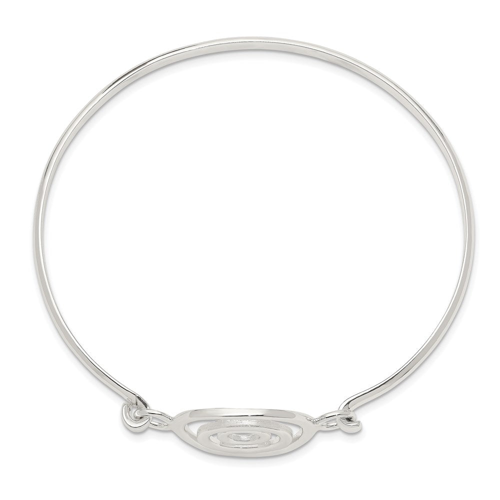 Sterling Silver Mutli-Circle Bangle Bracelet
