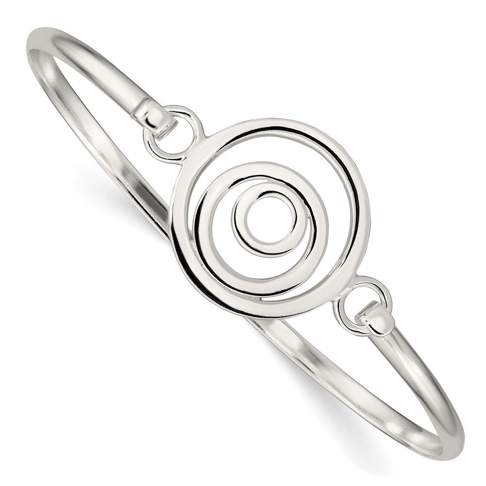 Sterling Silver Mutli-Circle Bangle Bracelet