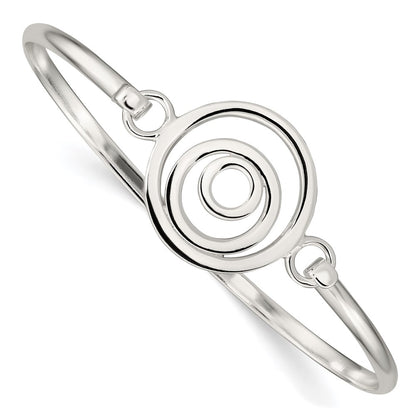 Sterling Silver Mutli-Circle Bangle Bracelet