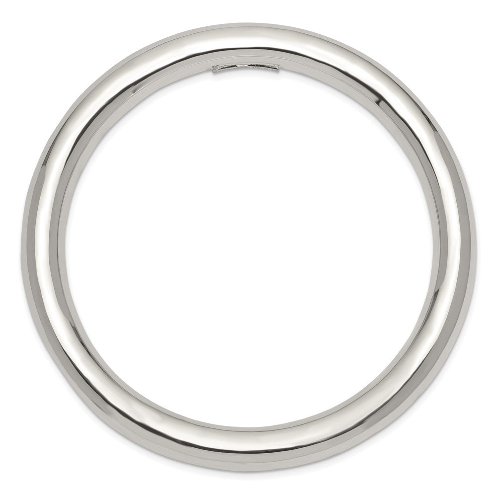 Sterling Silver 8mm Slip-On Tube Bangle