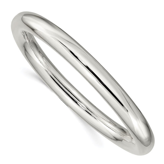 Sterling Silver 8mm Slip-On Tube Bangle