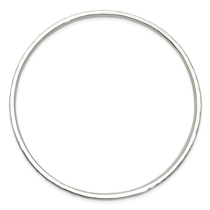 Sterling Silver Hammered Slip-On Bangle
