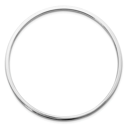 Sterling Silver Rhodium-Plated Polished Slip-On Child'S Bangle