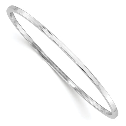 Sterling Silver Rhodium-Plated Polished Slip-On Child'S Bangle
