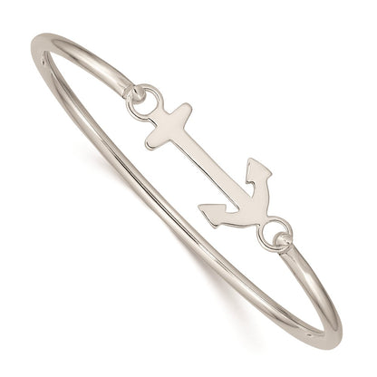 Sterling Silver With Interchangeable Nautical Charms 3.00mm Bangle