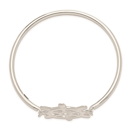 Sterling Silver With Interchangeable Nautical Charms 3.00mm Bangle
