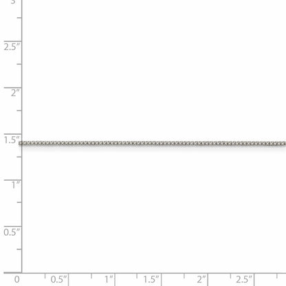 28 Inch Sterling Silver 1mm 8 Sided Diamond-Cut Box Chain Necklace