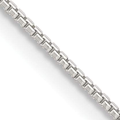 30 Inch Sterling Silver 1mm 8 Sided Diamond-Cut Box Chain Necklace