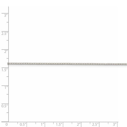 36 Inch Sterling Silver 1.15mm 8 Sided Diamond-Cut Box Chain Necklace