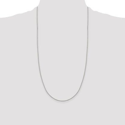 28 Inch Sterling Silver 1.15mm 8 Sided Diamond-Cut Box Chain Necklace