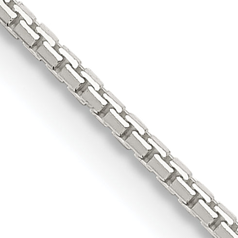 24 Inch Sterling Silver 1.15mm 8 Sided Diamond-Cut Box Chain Necklace