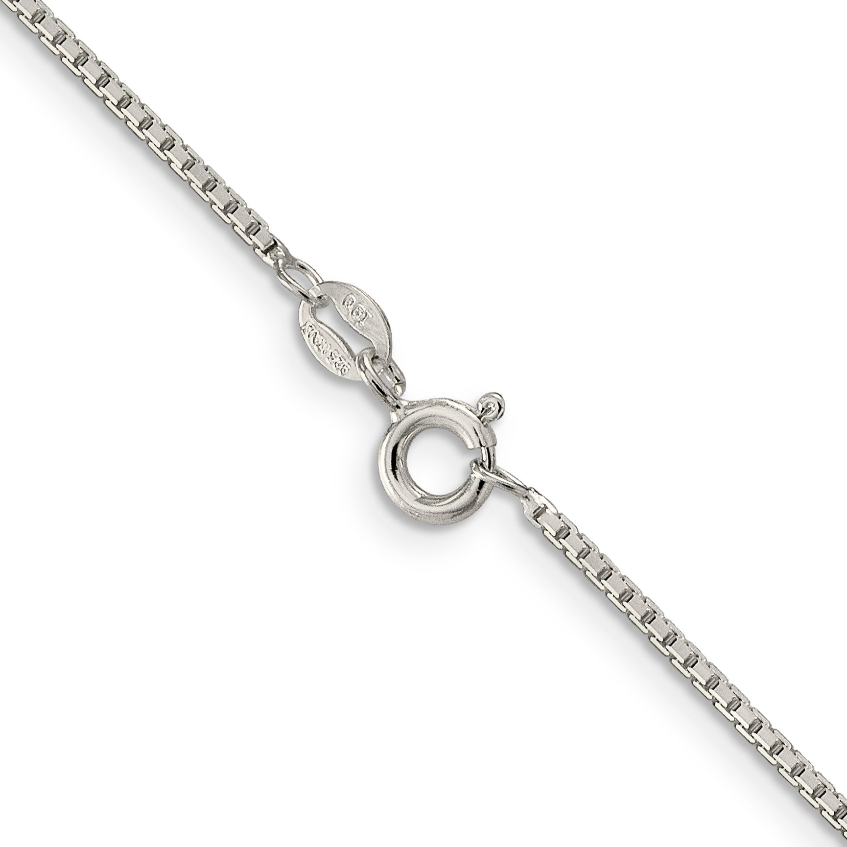 36 Inch Sterling Silver 1.35mm 8 Sided Diamond-Cut Box Chain Necklace