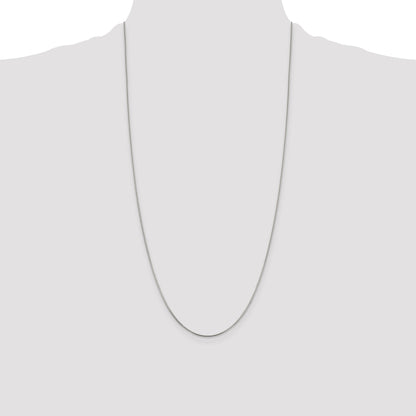 28 Inch Sterling Silver .8mm Box Chain Necklace