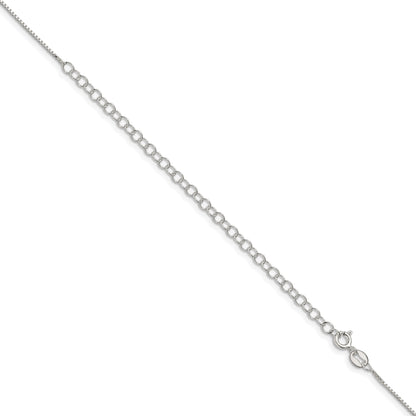 22 Inch Sterling Silver .8mm Box Chain W/4In Ext.