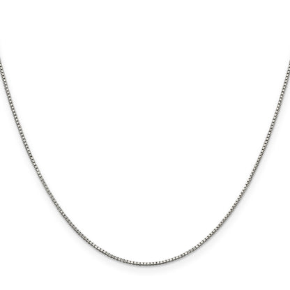 14 Inch Sterling Silver .9mm Box Chain Necklace