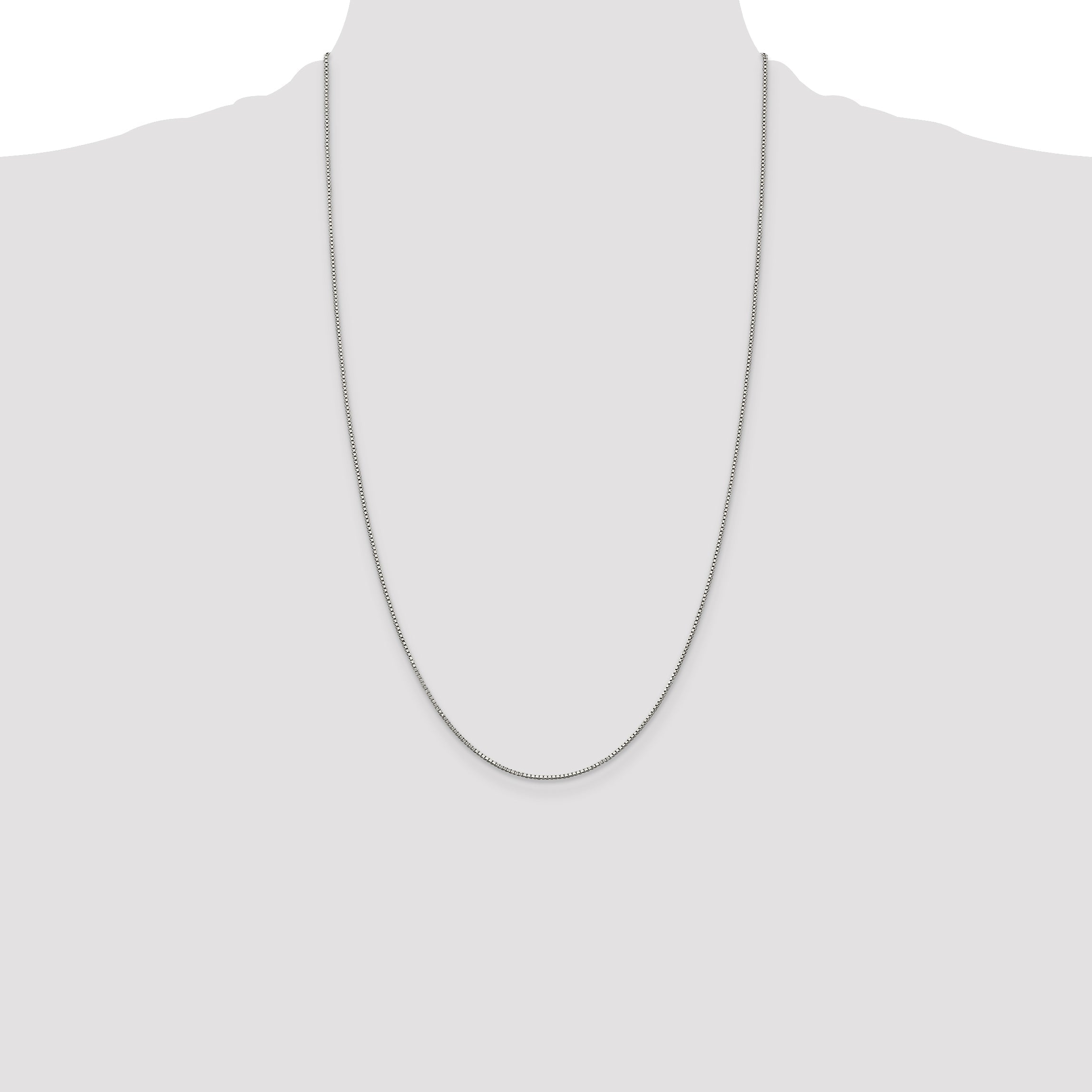 26 Inch Sterling Silver .9mm Box Chain Necklace
