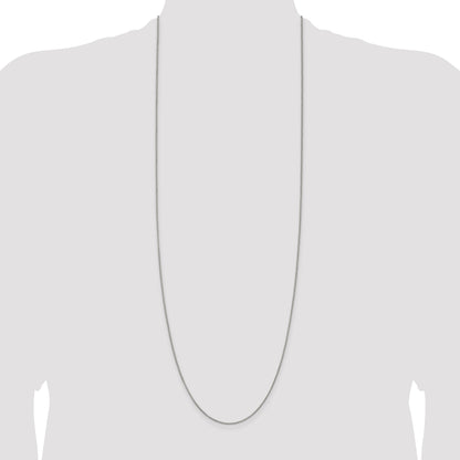 36 Inch Sterling Silver .9mm Box Chain Necklace