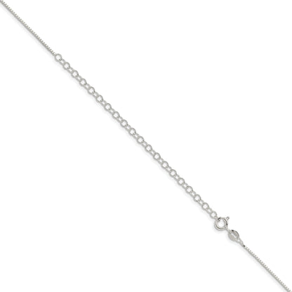 22 Inch Sterling Silver .9mm Box Chain W/4In Ext.