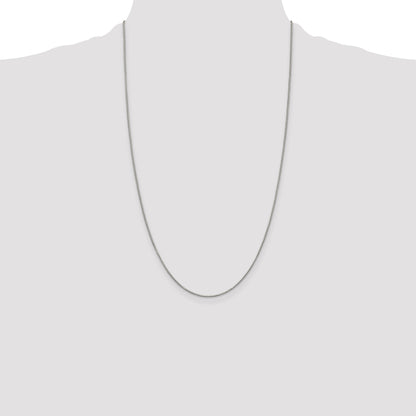 26 Inch Sterling Silver Rhodium-Plated .9mm Box Chain