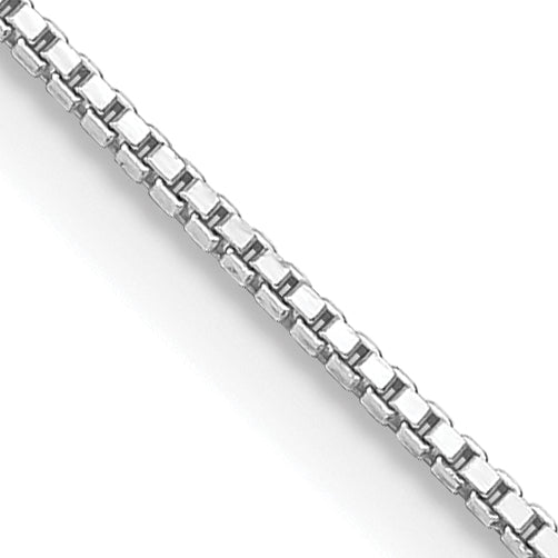16 Inch Sterling Silver Rhodium-Plated .9mm Box Chain Necklace