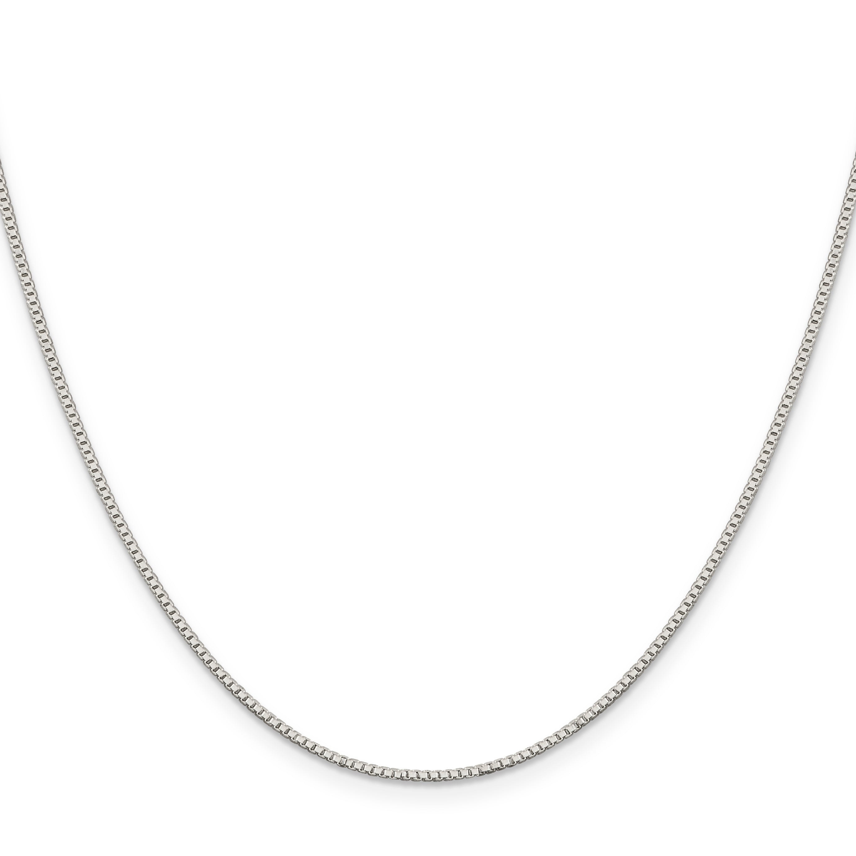 20 Inch Sterling Silver 1.1mm Box Chain Necklace