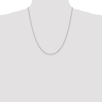 22 Inch Sterling Silver 1.1mm Box Chain W/4In Ext.