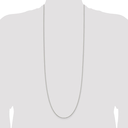 36 Inch Sterling Silver 1.1mm Box Chain