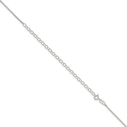 22 Inch Sterling Silver 1.1mm Box Chain W/4In Ext.