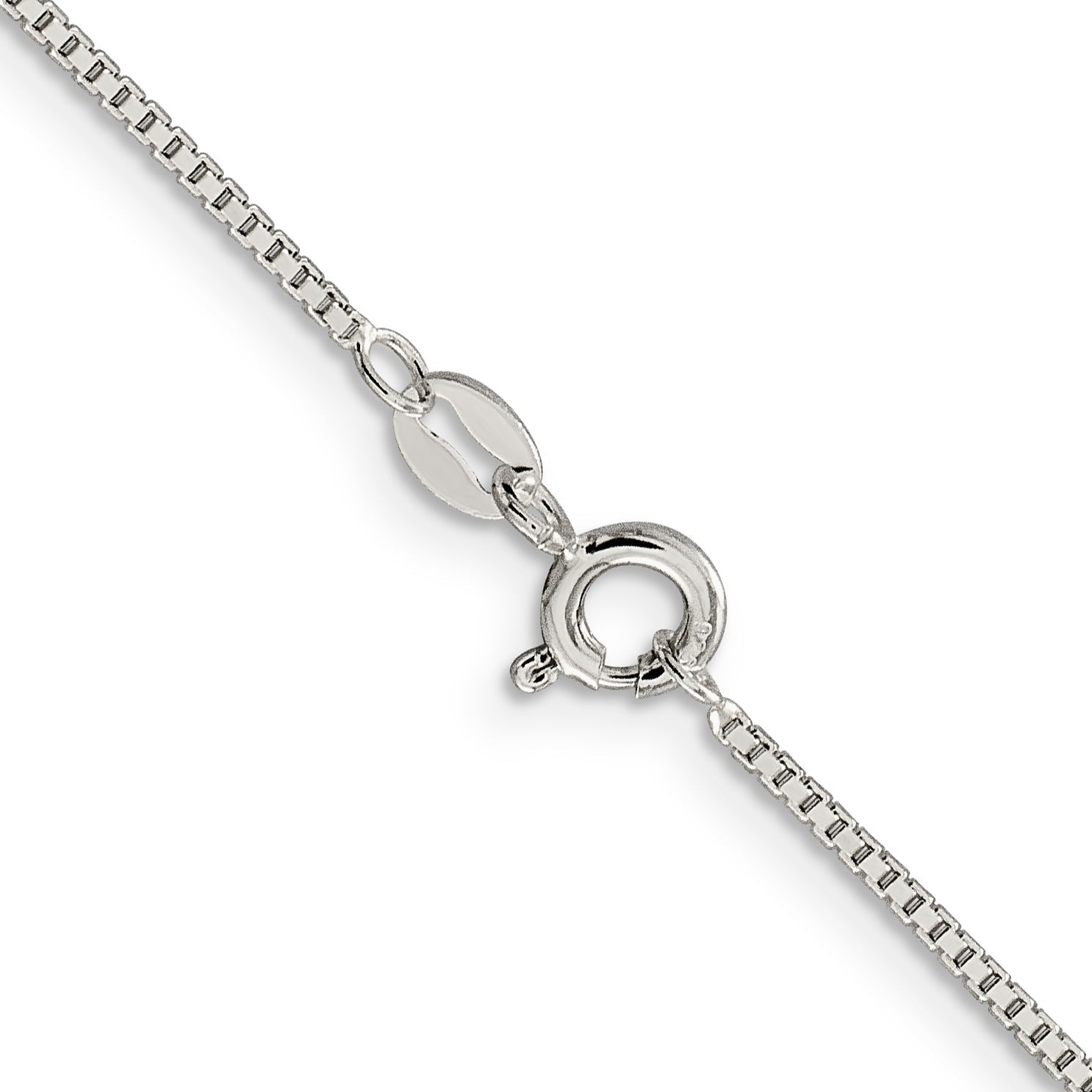 26 Inch Sterling Silver Rhodium-Plated 1.1mm Box Chain
