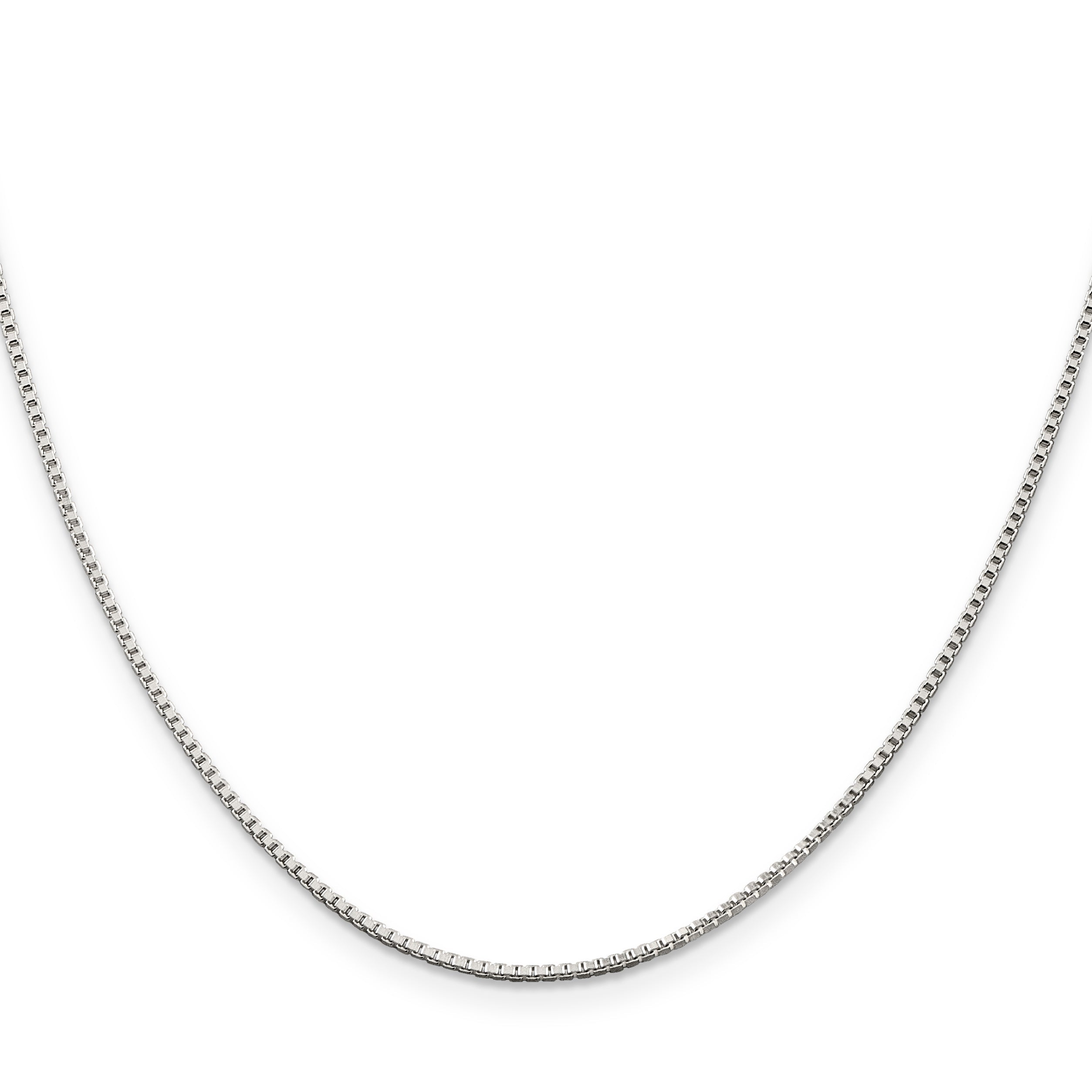 22 Inch Sterling Silver 1.25mm Box Chain