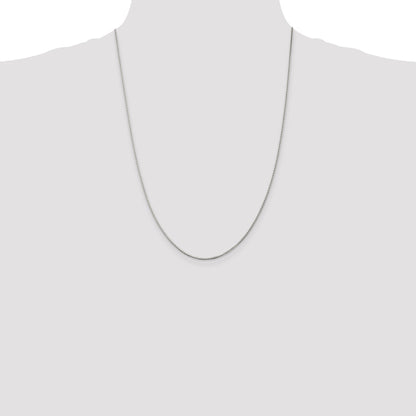 24 Inch Sterling Silver 1.25mm Box Chain
