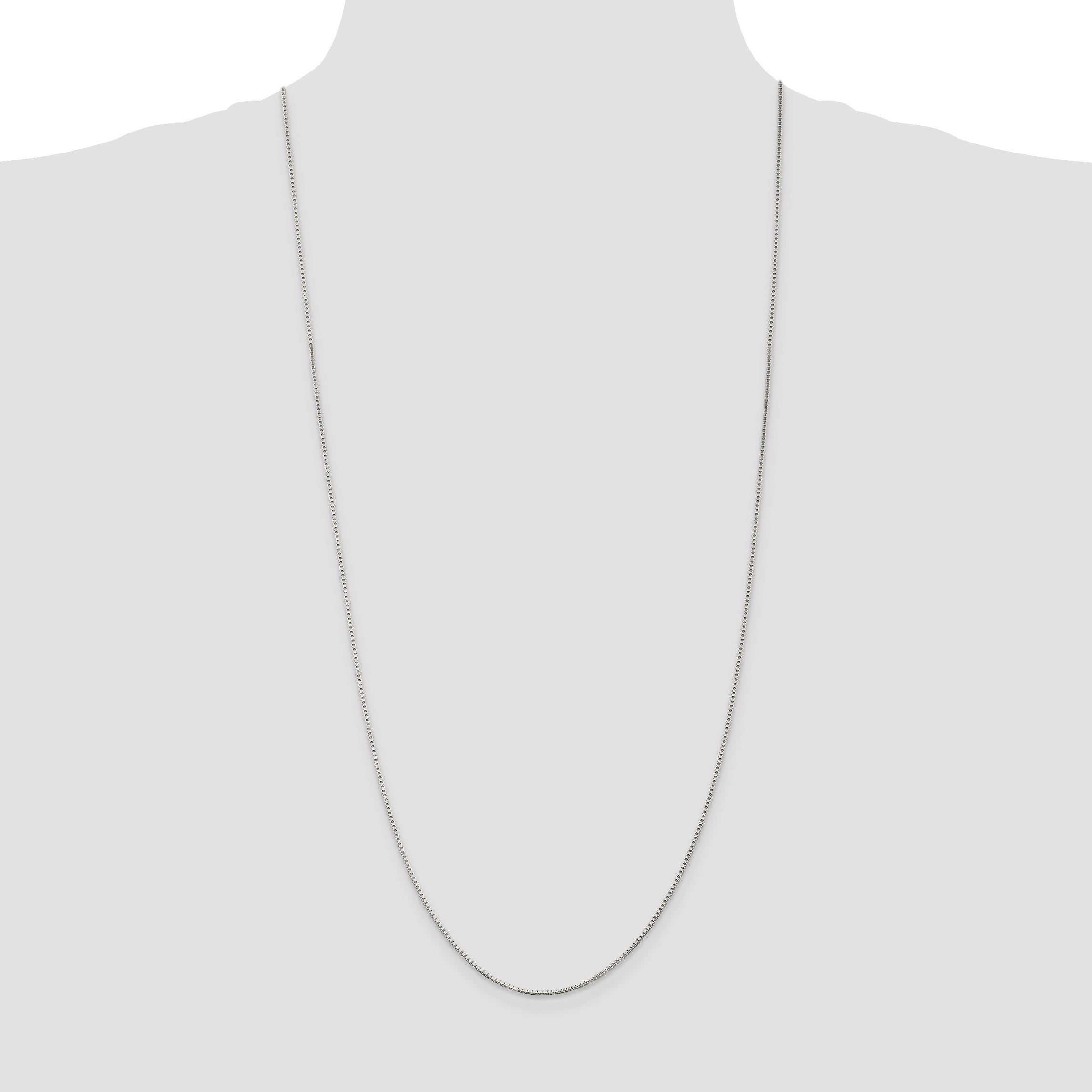 30 Inch Sterling Silver 1.25mm Box Chain