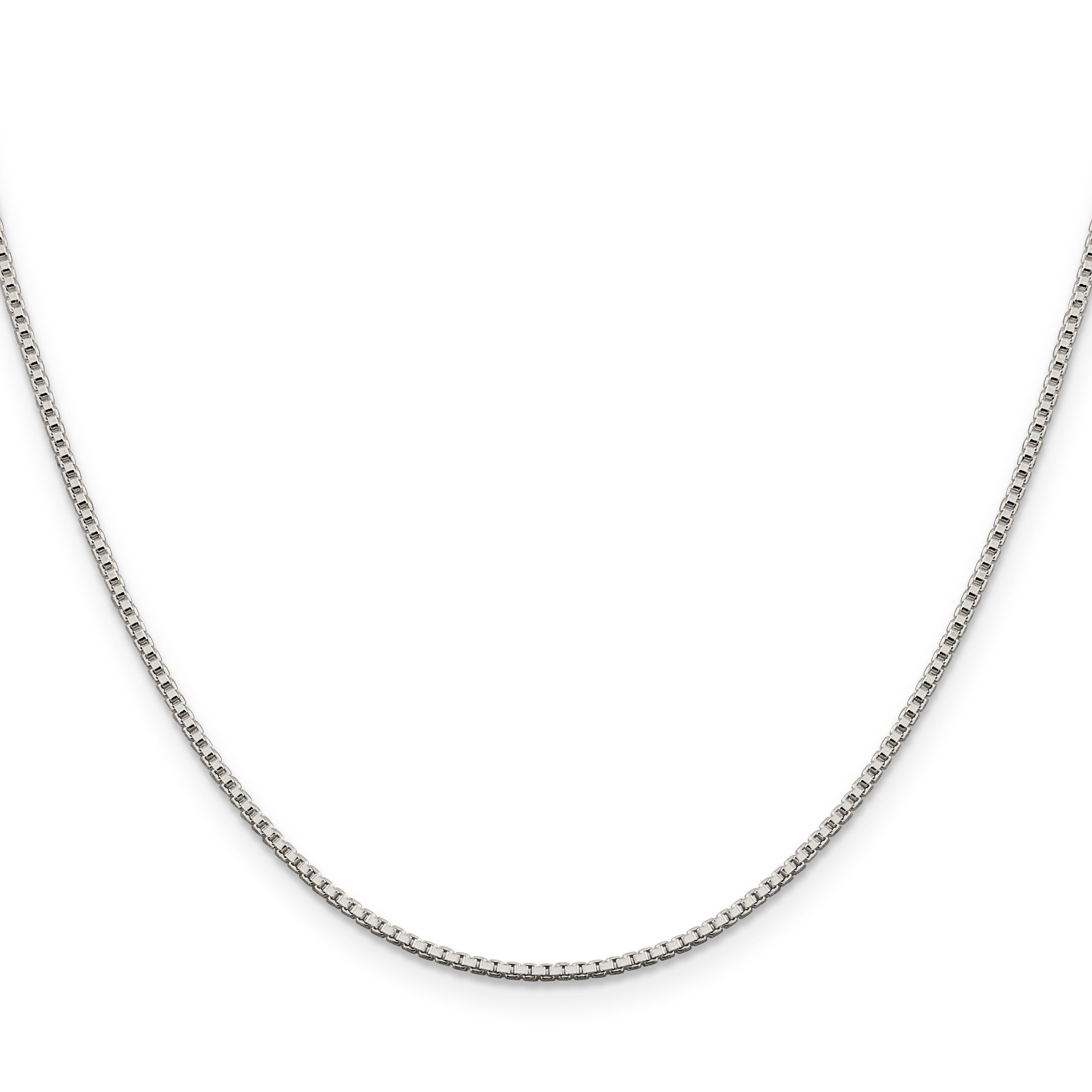26 Inch Sterling Silver 1.4mm Box Chain Necklace
