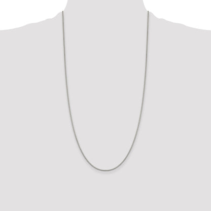 28 Inch Sterling Silver 1.4mm Box Chain