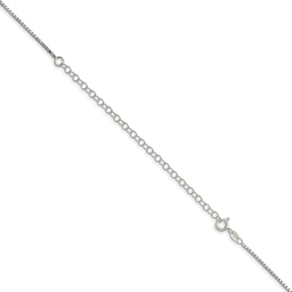 18 Inch Sterling Silver 1.4mm Box Chain W/2In Ext.