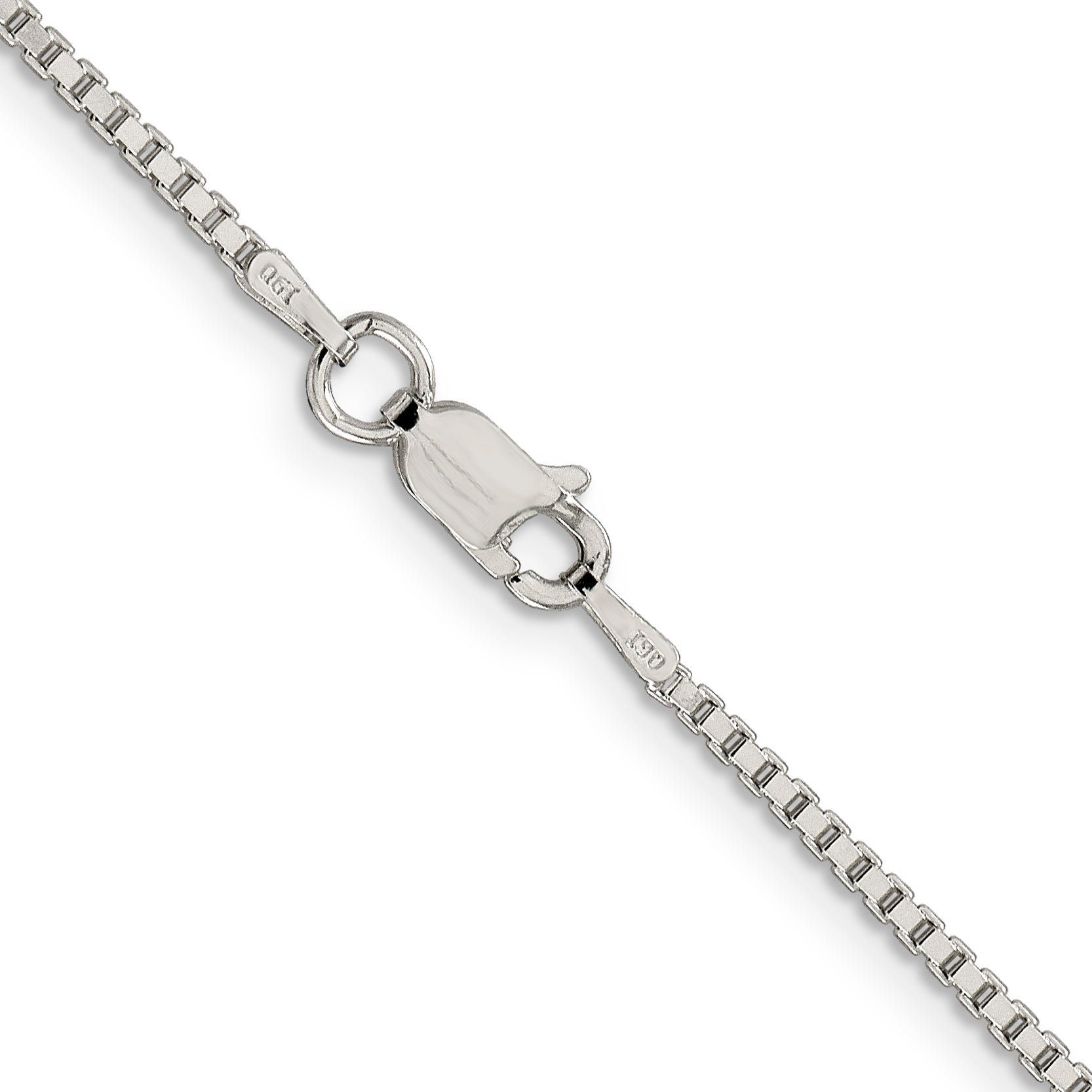 36 Inch Sterling Silver 1.5mm Box Chain Necklace