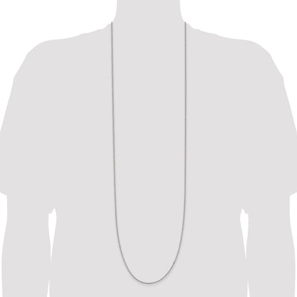 42 Inch Sterling Silver 1.5mm Box Chain Necklace