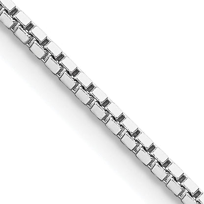 30 Inch Sterling Silver Rhodium-Plated 1.5mm Box Chain