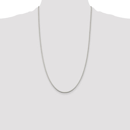 26 Inch Sterling Silver 1.75mm Box Chain