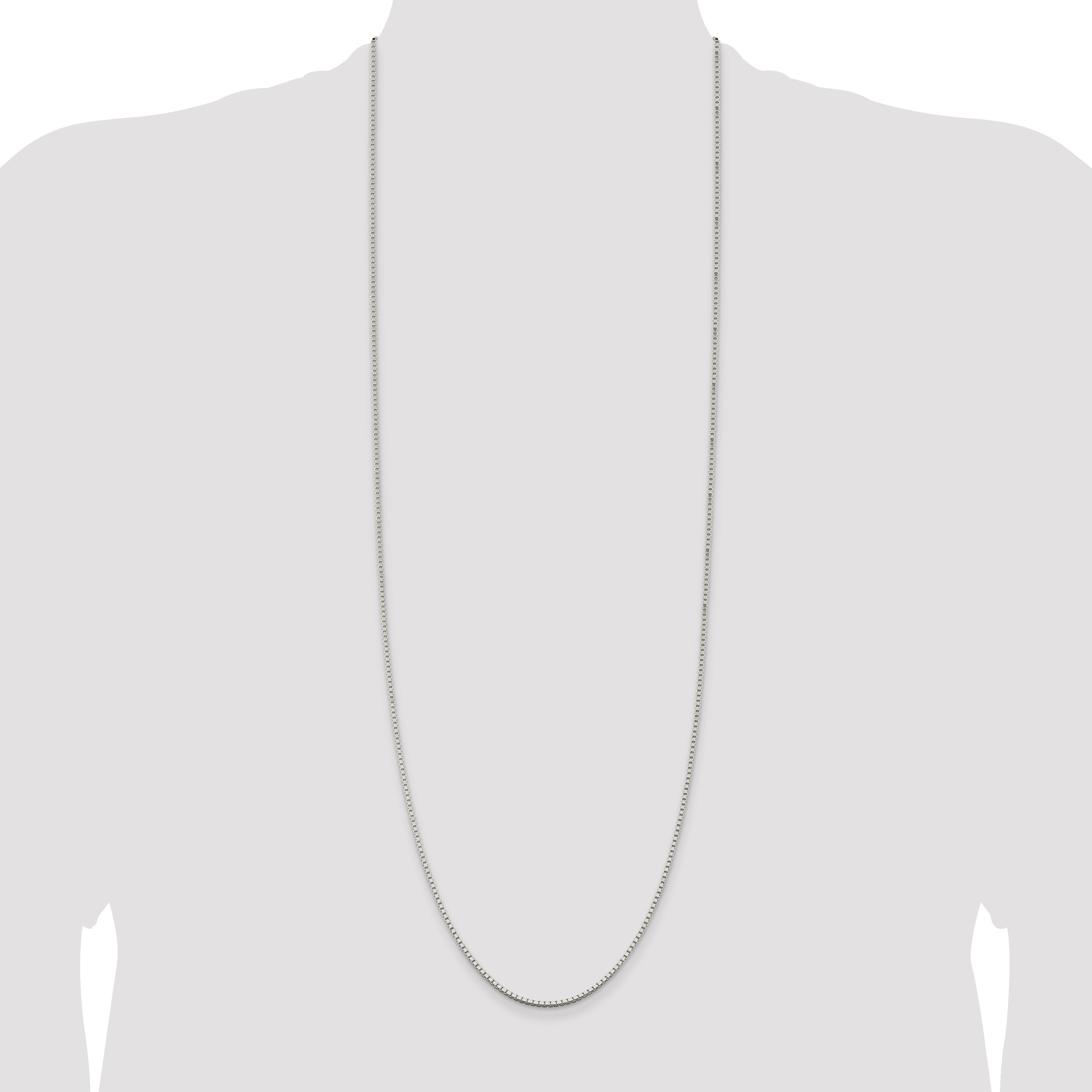 36 Inch Sterling Silver 1.75mm Box Chain