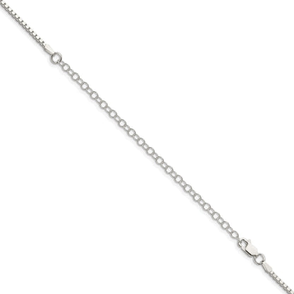 22 Inch Sterling Silver 1.75mm Box Chain W/4In Ext.